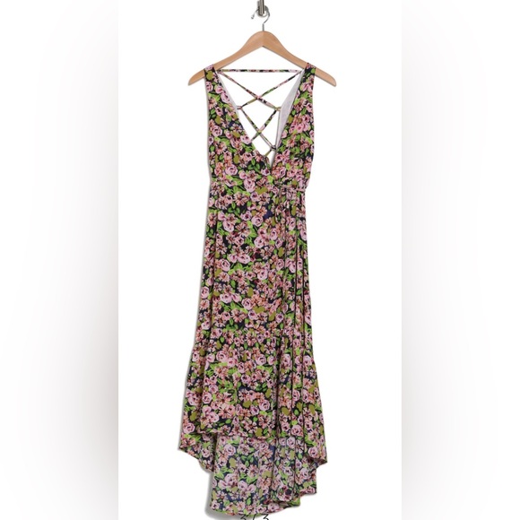 Stitchdrop hi-low floral dress. Size Med - Picture 3 of 12